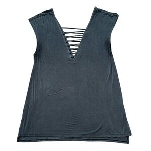 American Eagle Soft & Sexy T Strappy Deep V Top